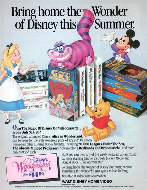 Home Video History On Twitter Here Is A 1986 Walt Disney Home Video