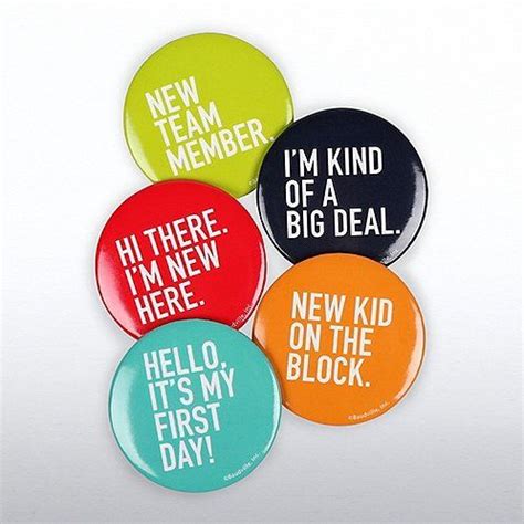 Onboarding Button Set for New Employees | Onboarding new employees, Employee gifts, New employee