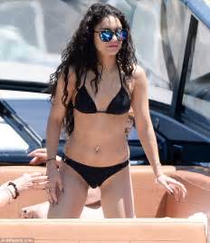 In normal life you regularly see their cleavage but their swimsuit area is always covered up. KATCHING MY I: Vanessa Hudgens and Stella Hudgens show off ...