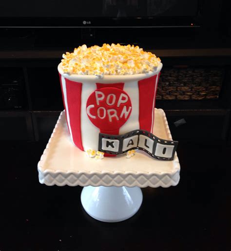 Popcorn Cake Movie Theme Birthday Party Movie Theme Birthday Party