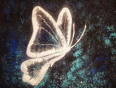 Space Butterfly Painting By Vale Anoai Pixels