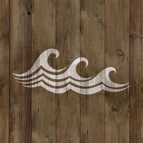 Waves Stencil Reusable Diy Craft Stencils Of Waves Etsy Make Your Own