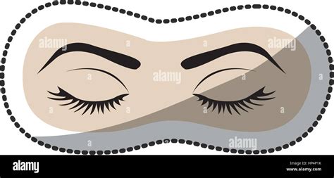 Eyelid Closed Stock Vector Images Alamy