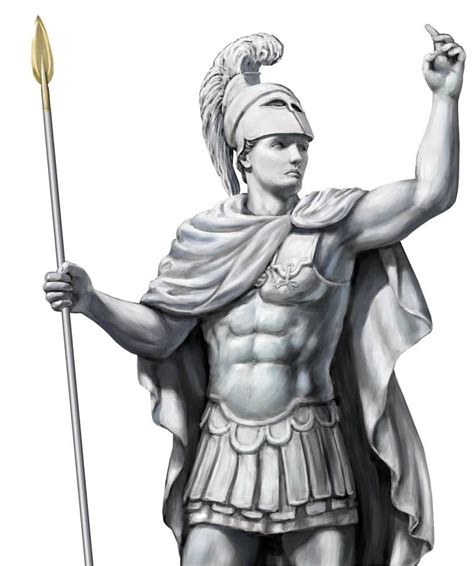 Ares Statue By Dashinvaine Greek And Roman Mythology Greek Gods