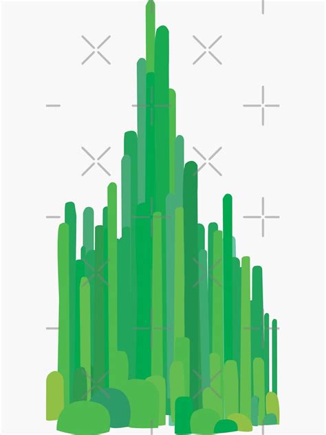 Emerald City Sticker For Sale By Sierraford Redbubble