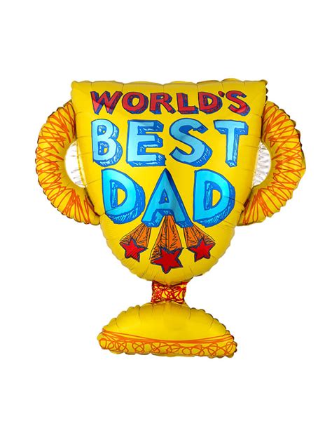 Best Dad Trophy Foil Balloon Momo Party