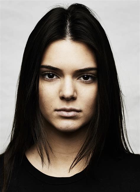 Kendall Jenner Women Model Face Long Hair Dark Hair Hd Wallpaper