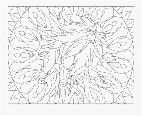 Magikarp Drawing Coloring Pages Mandala Pokemon Solgaleo Free