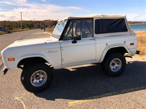 Classic Restored White Ford Bronco For Sale Photos Technical