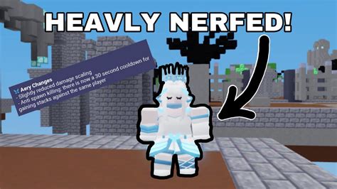 Aery Kit Nerf Was It Fair Roblox Bedwars Youtube