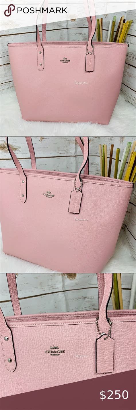 Coach Signature Zip Tote Carnation Pink Large