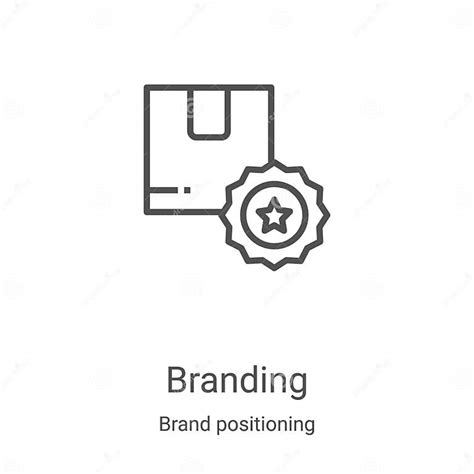 Branding Icon Vector From Brand Positioning Collection Thin Line