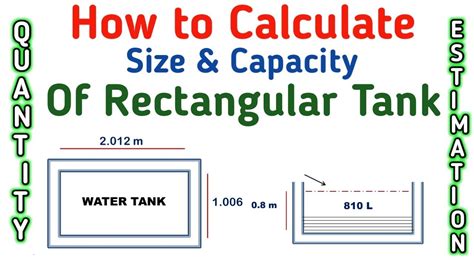 How To Calculate Rectangular Water Tank Size And Capacity Full