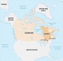 Map of Canada cities: major cities and capital of Canada