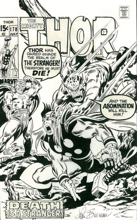 Thor 178 By John Buscema Comic Books Art John Buscema Marvel Comic