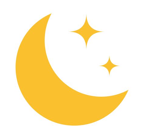 Crescent Moon Icon Sticker