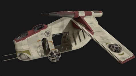 3new Star Wars Republic Laat C Gunship Papercraft Template Baturro