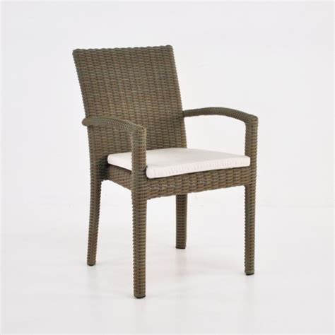 Romansa Wicker Dining Arm Chair Kubu Teak Warehouse