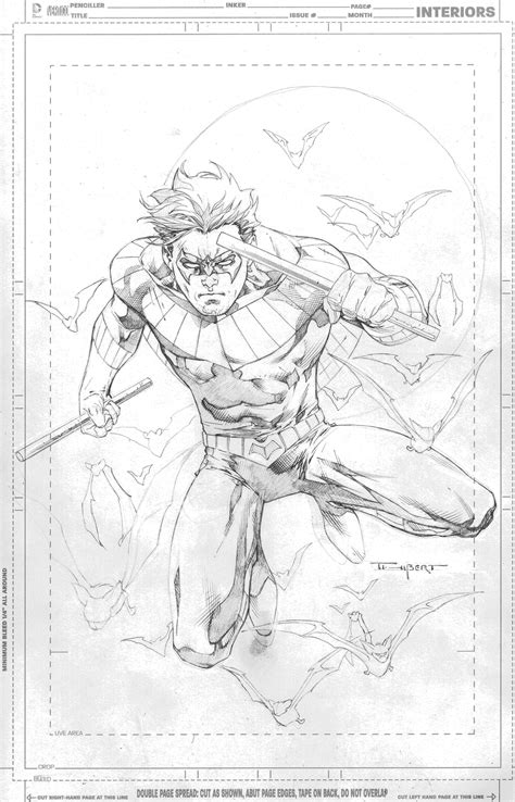 Nightwing Pencils Superman Comic Art Drawing Superheroes Nightwing