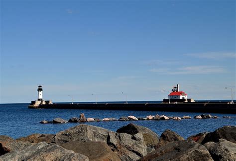 Wc Lighthouses Duluth Harbor North Breakwater Lighthouse Duluth