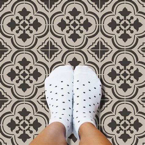 Tile Stencil Designs Stencil Your Old Tile Floor Or Backsplash With