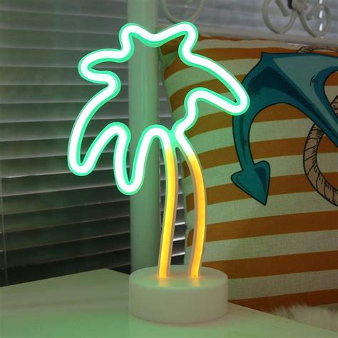 Coconut Palm Tree Neon Signs Led Neon Light Sign With