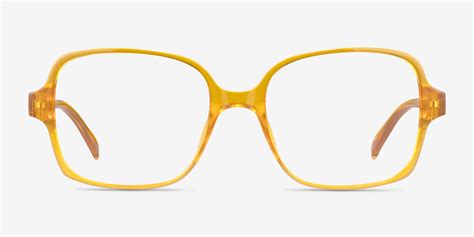 Poplar Square Clear Yellow Glasses For Women Eyebuydirect Canada