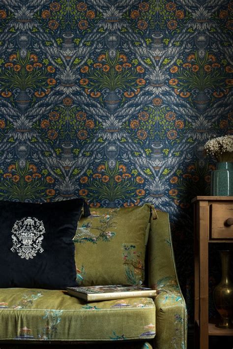 Check spelling or type a new query. Floral Ornament Wallpaper | Eclectic design style ...