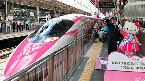 All Aboard Hello Kitty Pink Bullet Train Debuts In Japan Ctv News