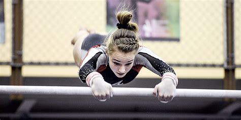 packer gymnasts open with a big win over falcons austin daily herald austin daily herald