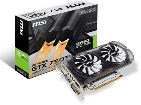 Even still, msi's configuration doesn't have to get very loud to do its job well; MSI GeForce GTX 750 Ti OC 2GB GDDR5 (N750 It-2GD5T/OC ...