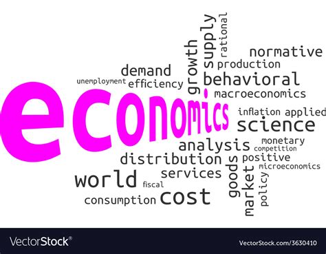 Word Cloud Economics Royalty Free Vector Image