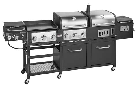 Outdoor Gourmet Pro Triton Supreme 7 Burner Propane And Charcoal Grill