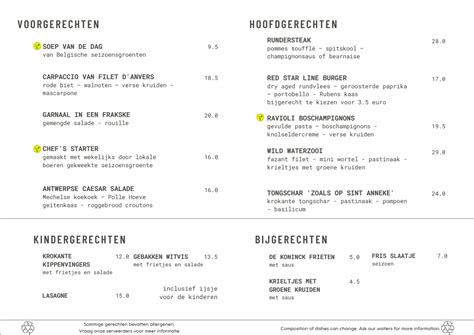 Carte et Menus 2024 Made in Antwerp à Anvers TheFork