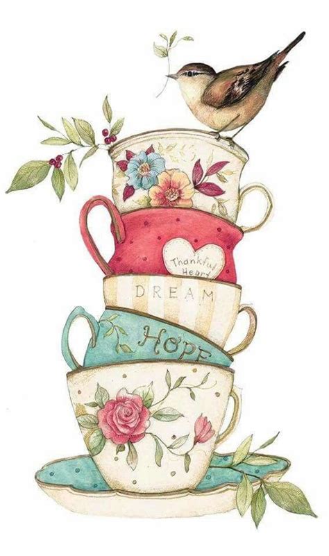 Pin By Daniela Amoroso On Miss Lily Bliss Tea Cup Art Cup Art Tea Art