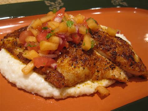 Catfish is one of the popular types of fish for being tasty panfish. Grilled blackened catfish with melon salsa and creamy ...