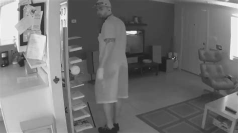 burglary suspect seen on home video