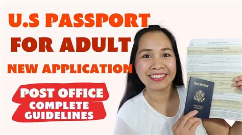 Us Passport Process For Adult New Application How To Apply And Fill Out