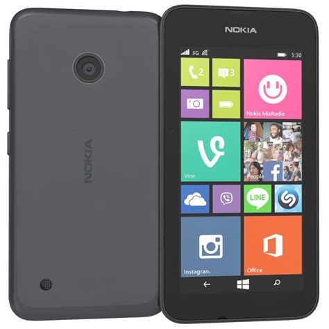 Nokia Lumia 530 Bright Orange 3d Model 49 Fbx Lwo Ma Obj Max