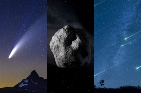 Comet Asteroid Or Meteor Difference Between The Celestial Bodies As