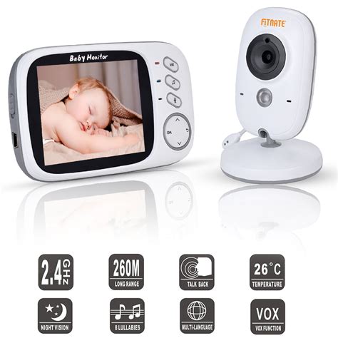 Wireless Video Baby Monitor With Digital Camera Night Vision