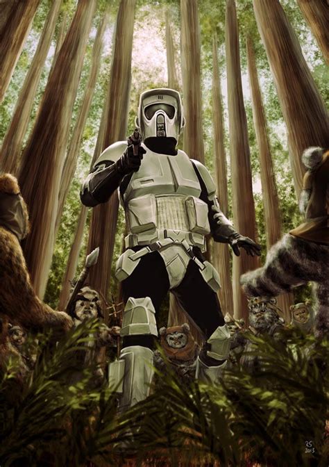 Biker Scout Vs Ewoks By Robert Shane On Deviantart