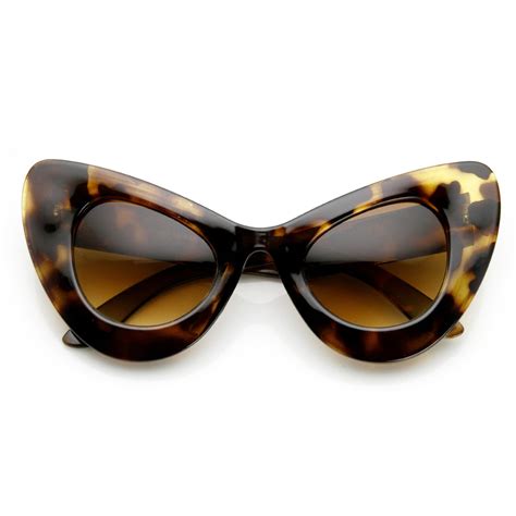 retro mod oversize womens fashion cat eye sunglasses zerouv