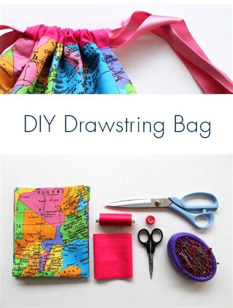 Diy Drawstring Bag Sewtorial