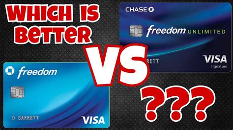 Aug 19, 2021 · the chase freedom card is known for 5% cash back on up to $1,500 in combined purchases in bonus categories each quarter you activate (then 1%) and 1% on all other eligible purchases. Chase Freedom Card vs Chase Freedom Unlimited Card - YouTube