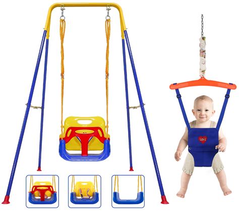 Buy Everest 4 In 1 Toddler Swing Set And Baby Jumper For Active Babies