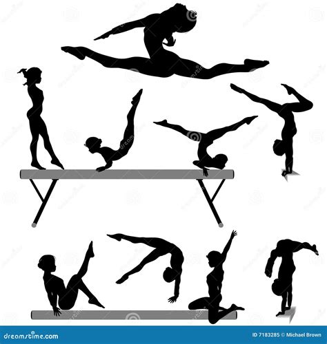 gymnastics cartoon vector 48776569