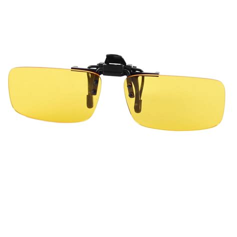 rectangle clear yellow lens rimless clip on night vision driving glasses walmart canada