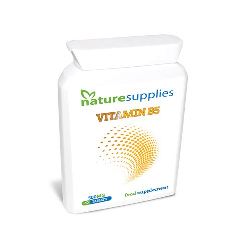While it is important, it is rare to be deficient and further supplementation shows little promise. Vitamin B5 X 60 (500mg) - Naturesupplies