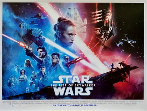 The Rise Of Skywalker Movie Poster Star Wars Episode Ix Rey And Friends